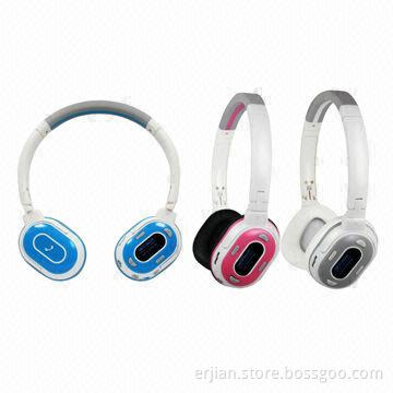 Bluetooth Sports Headphones, MP3 with OLED Display, Micro SD Card Reader/FM Radio, OEM/ODM Service
